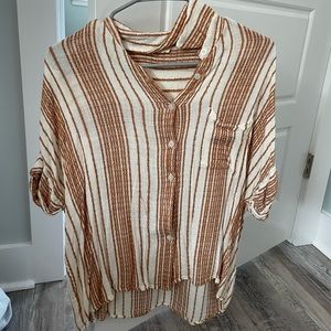 En Crème Stripe Top